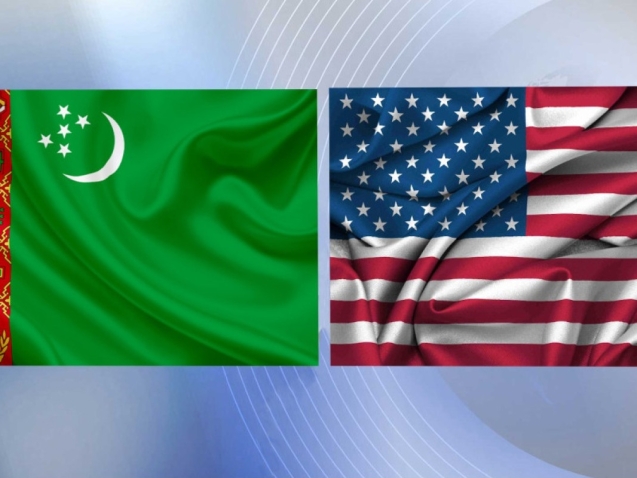 US Turkmenistan Flag